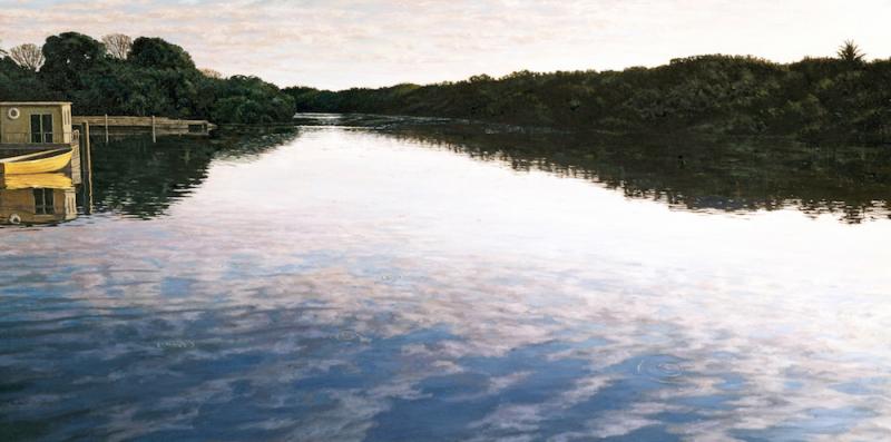 Sunrise, Everglades 22 x 44 inches, oil on canvas, 1991