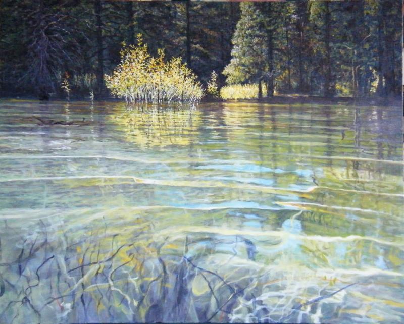 Emerald Bay 24 x 30  inches, oil on board 2011 