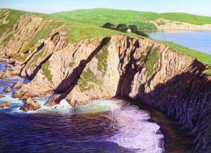 Point Reyes   51 x 70 inches, oil on fabric, 2010