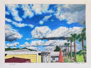 Out Backcolored pencil, 2025