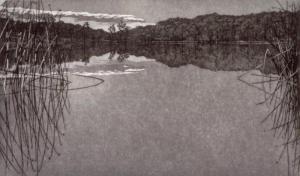 Spring Lake 12 x 20 inches, etching,  1983